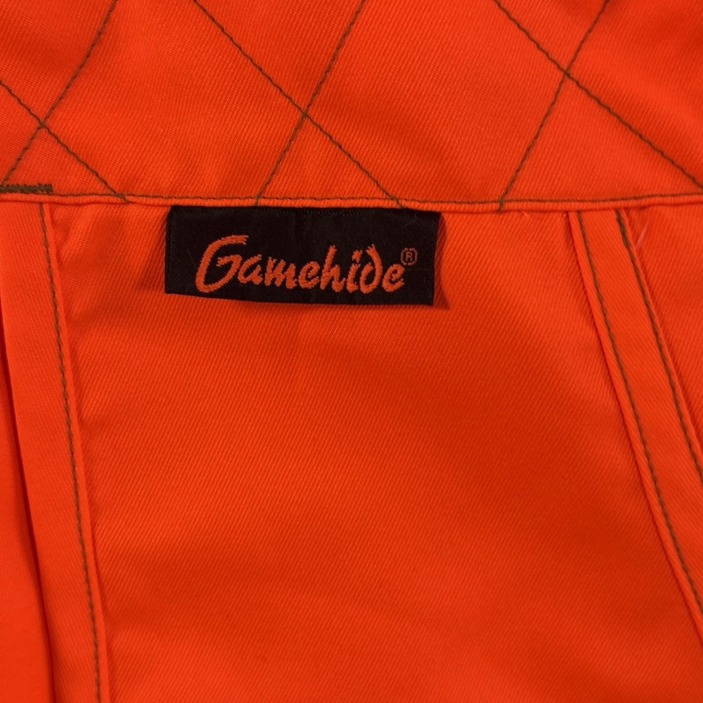 Gamehide Hunting Vest Adult Large Blaze Orange Shell Holder Zip Front Men - Picture 5 of 14